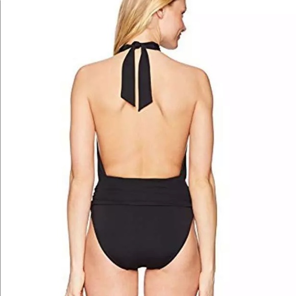 Vince Camuto Halter Neck One Piece Swimsuit - Picture 5 of 8